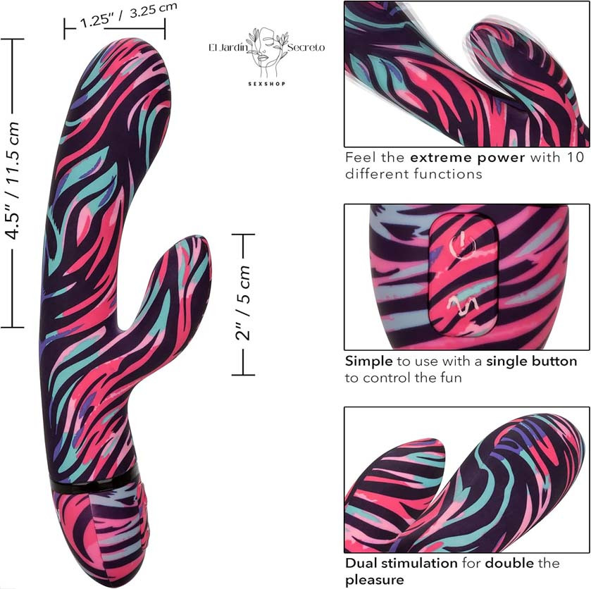 Vibrador Multicolor Para Punto g y Clítoris Ménage à Moi Dual Wand 3 Vibrador Multicolor Para Punto g y Clítoris Ménage à Moi Dual Wand