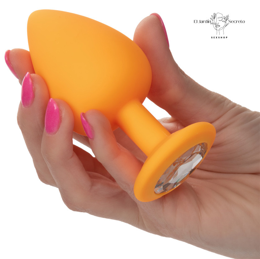 Plug Anal Amarillo Set 3 Plug Sexo Anal Cheeky Gems Orange