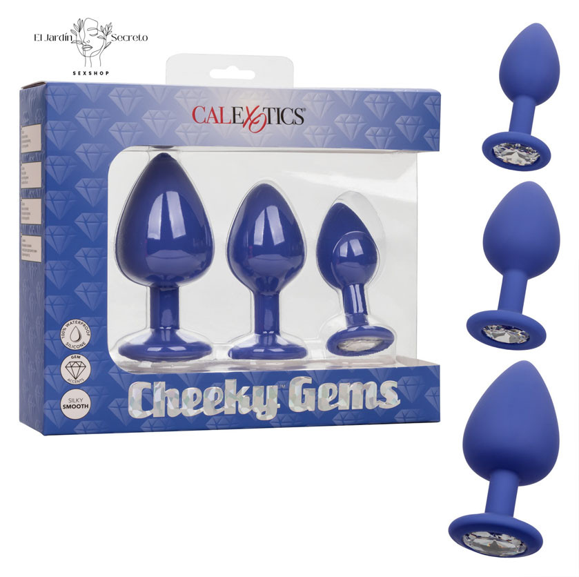 Plug Anal Azul Set 3 Plug Sexo Anal Cheeky Gems Purple 1 Plug Anal Azul Set 3 Plug Sexo Anal Cheeky Gems Purple