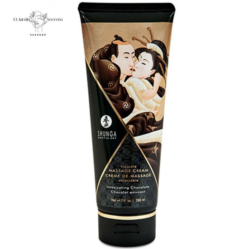 Crema para Masaje Erótico Sabor Chocolate Shunga Cream