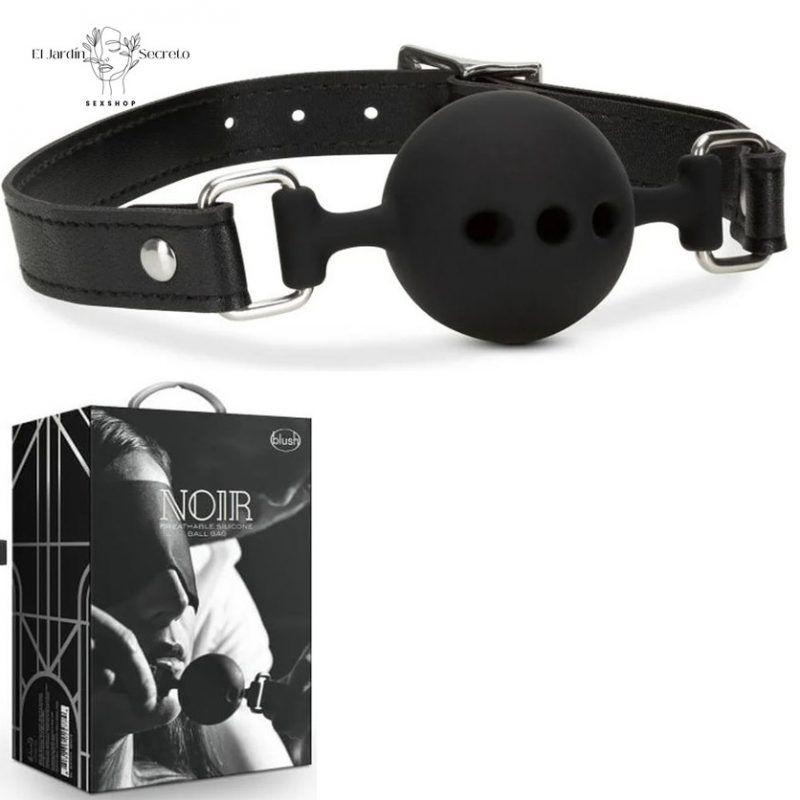 Mordaza de Bola BDSM Breathable Silicone Ball Gag Black Blush
