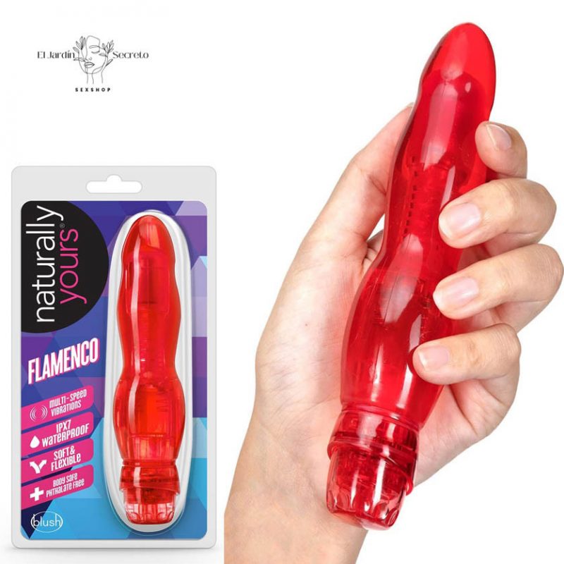 Vibrador 17cm Vaginal Punto G Flamenco Red Blush Novelties