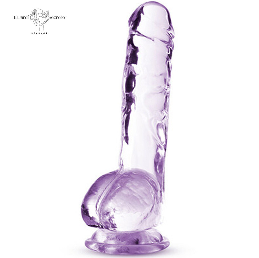Dildo realista 20cm Sexo anal o vaginal Crystalline Amethyst Blush