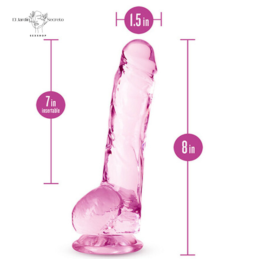 Dildo realista 20cm Sexo anal o vaginal Crystalline Rose Blush 4 Dildo realista 20cm Sexo anal o vaginal Crystalline Rose Blush