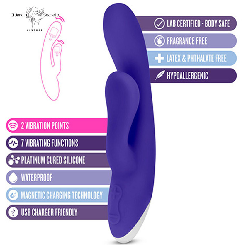 Vibrador 18cm Flexible para Punto G y Clítoris Trix Midnight Blush 7 Vibrador 18cm Flexible para Punto G y Clítoris Trix Midnight Blush