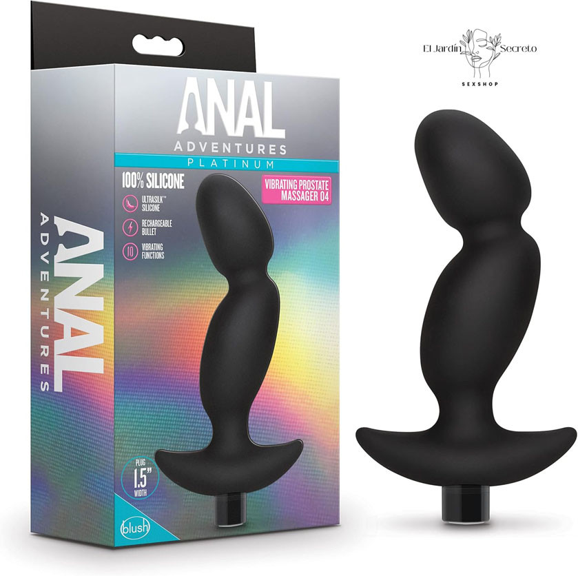 Vibrador Plug Anal 17cm Vibrating Prostate Massager 04 Black Blush 1 Vibrador Plug Anal 17cm Vibrating Prostate Massager 04 Black Blush