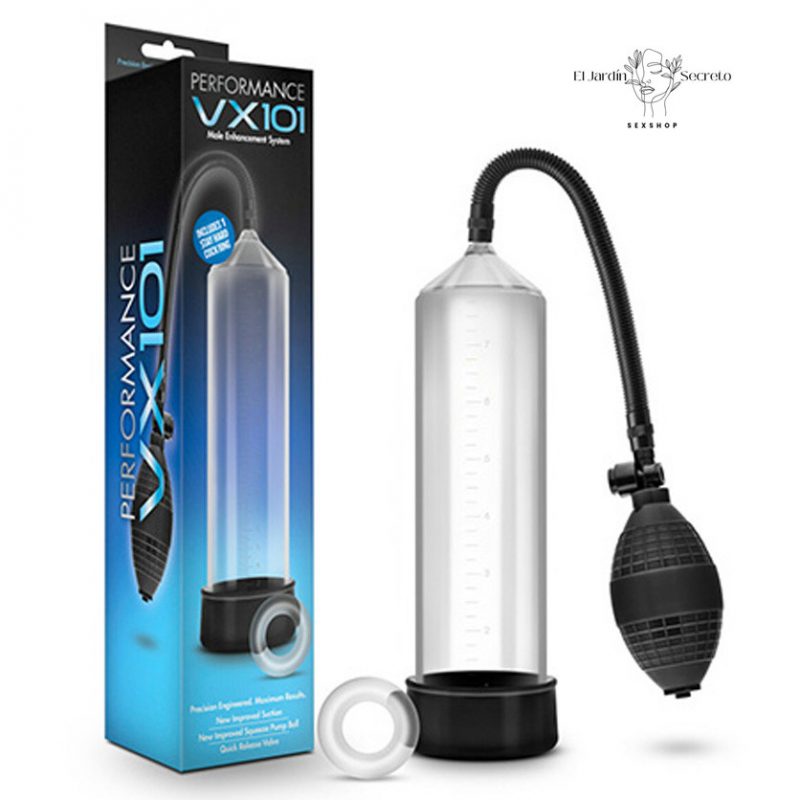 Bomba de Succión para pene VX101 Pump Clear Blush Novelties