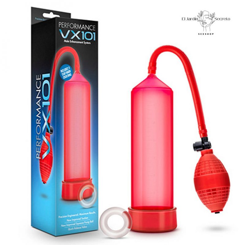 Bomba de Succión para pene VX101 Pump Red Blush Novelties