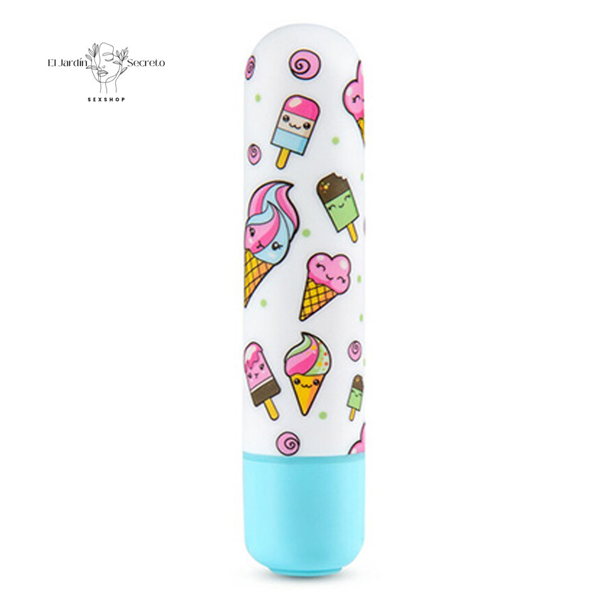 Bala Mini Vibrador 9cm Mini Sweet Cream Blue Blush 3 Bala Mini Vibrador 9cm Mini Sweet Cream Blue Blush