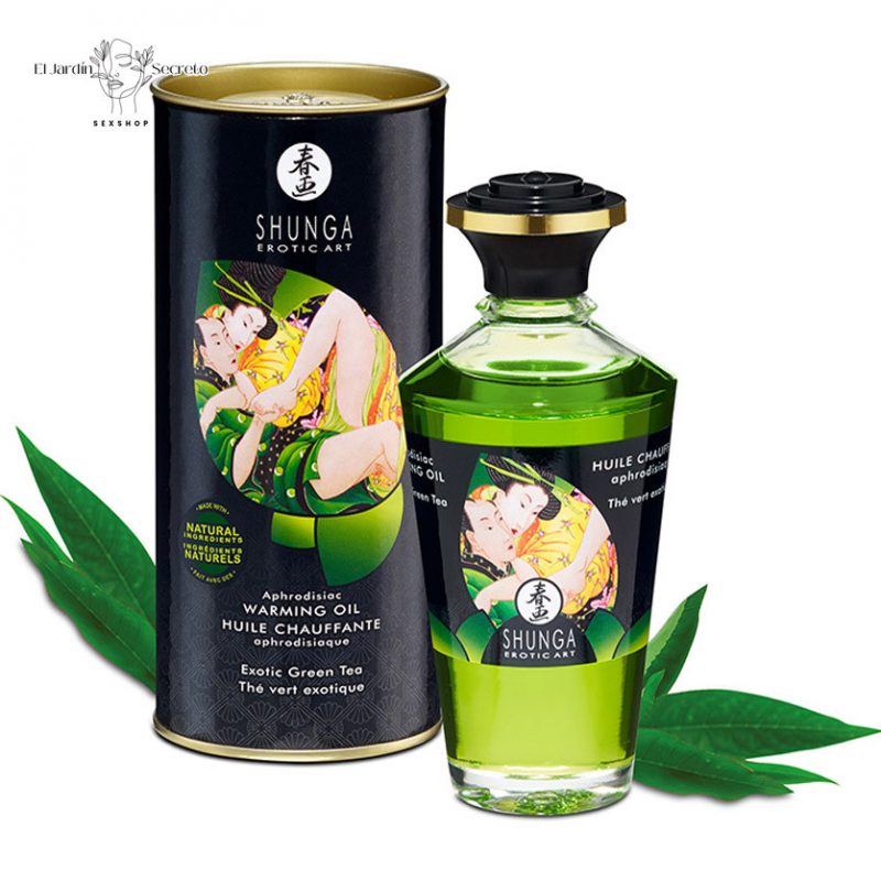 Aceite Afrodisiaco Intensificador efecto calor Oil Exotic Green Tea Shunga