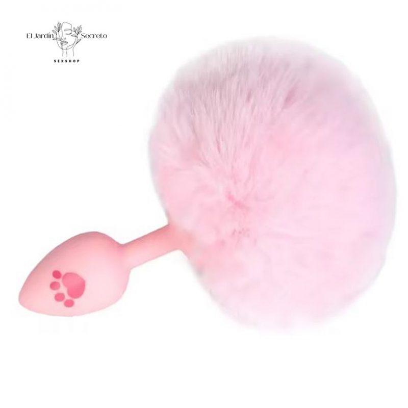 Plug Anal Rosa Colita de Conejo Patita Plug Sexo Anal BDSM