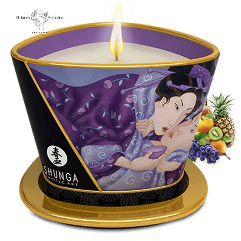 Vela y Aceite Aroma Erótico Shunga Candle Exotic Fruits