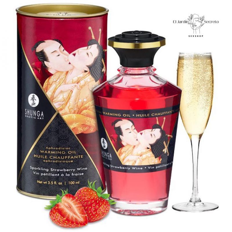 Aceite Efecto Calor Afrodisiaco Warming Oil Blazing Cherry Shunga