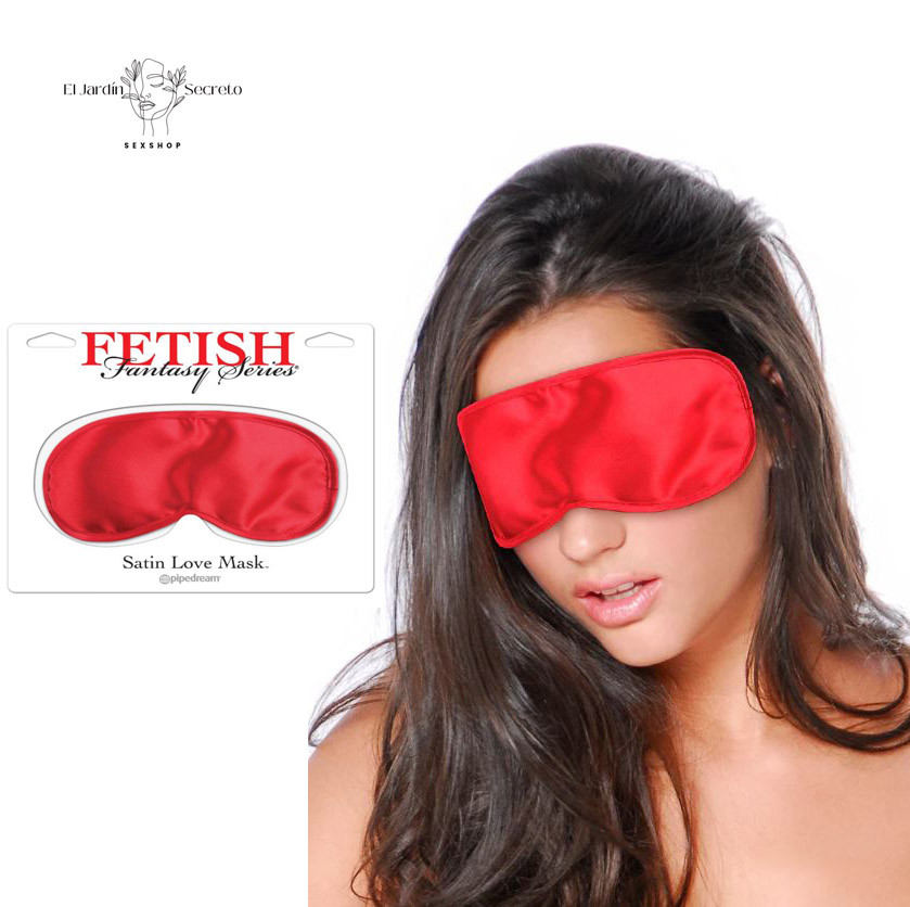 Antifaz Rojo BDSM Fetish Fantasy Series Satin Love Mask Red