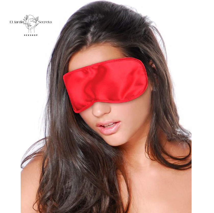 Antifaz Rojo BDSM Fetish Fantasy Series Satin Love Mask Red