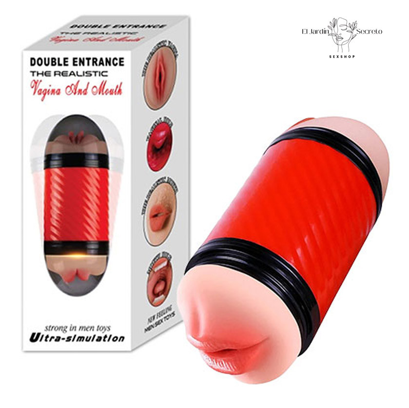 Doble Masturbador pene forma Vagina y Boca Sexo Vaginal y Oral 3 Doble Masturbador pene forma Vagina y Boca Sexo Vaginal y Oral