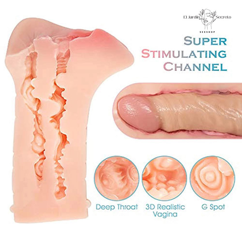 Doble Masturbador para pene forma Vagina y Ano Realistic Masturbator 5 Doble Masturbador para pene forma Vagina y Ano Realistic Masturbator
