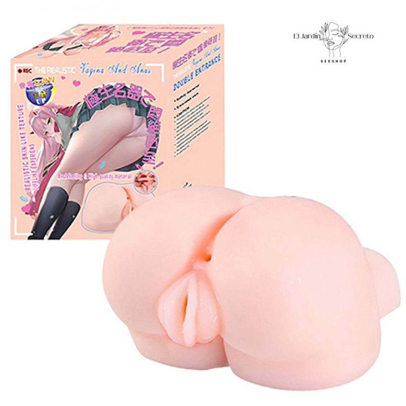 Masturbador para pene forma de nalgas mujer con vagina y ano
