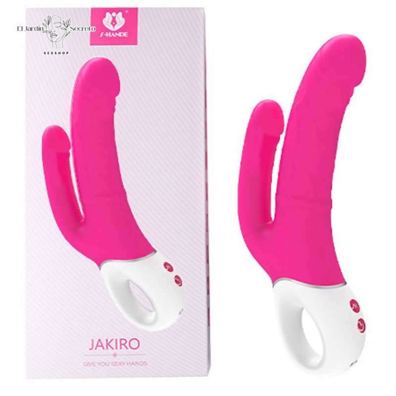 Vibrador Doble 23cm Sexo Punto G Clítoris y Anal Jakiro S-Hande