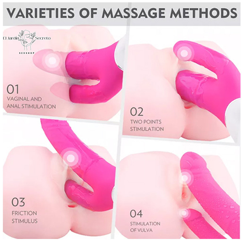 Vibrador Doble 23cm Sexo Punto G Clítoris y Anal Jakiro S-Hande 5 Vibrador Doble 23cm Sexo Punto G Clítoris y Anal Jakiro S-Hande