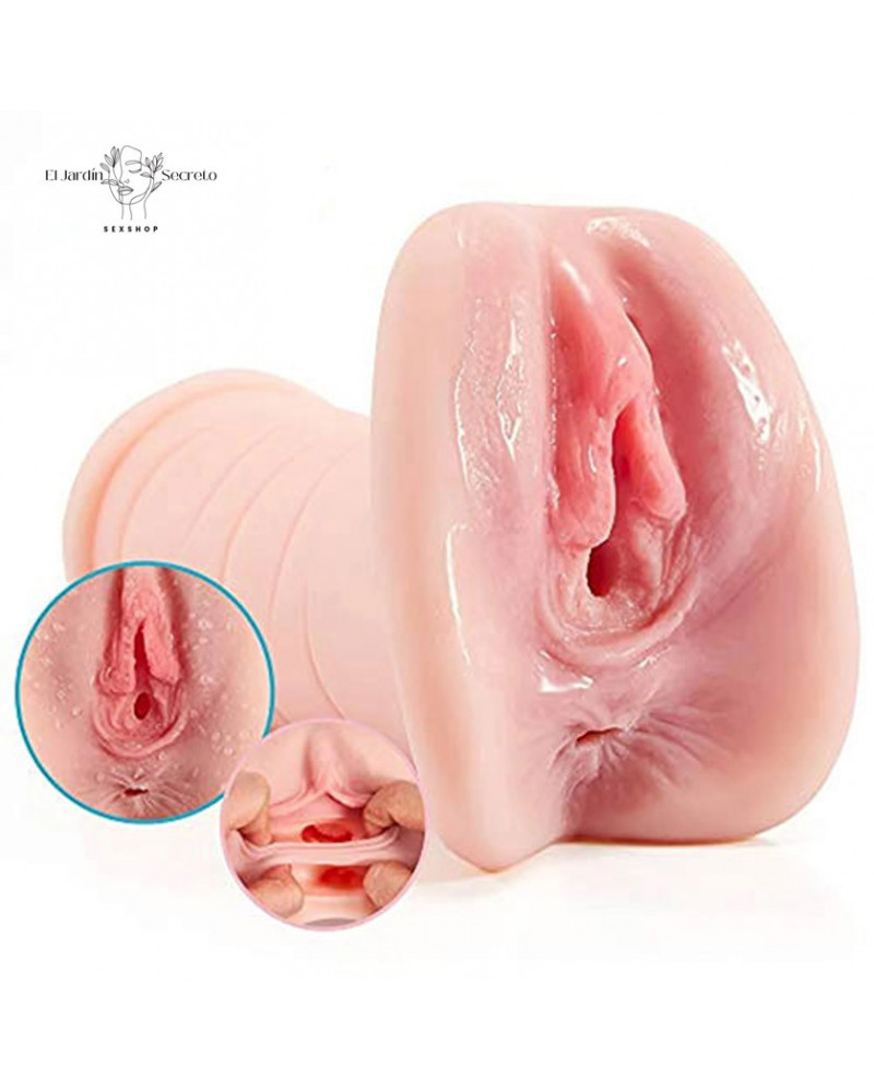 Doble Masturbador para pene forma Vagina y Ano Realistic Masturbator 7 doble masturbador para pene forma vagina y ano realistic masturbator
