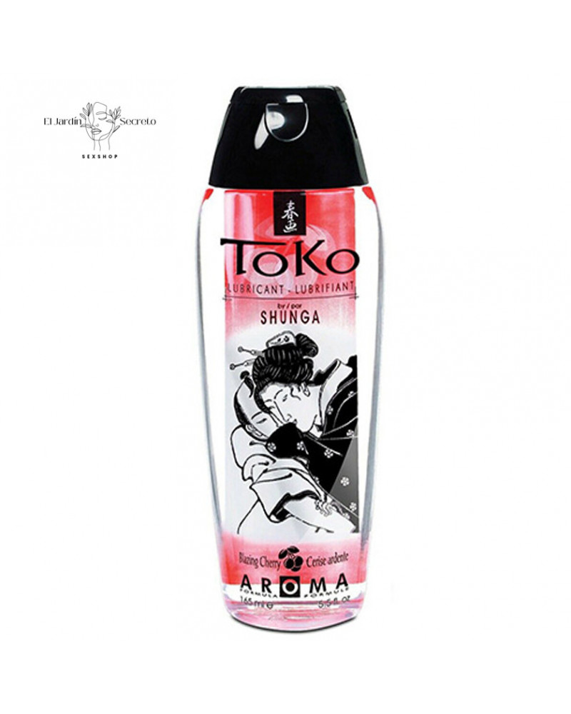 lubricante sexual base agua toko aroma blazing cherry shunga