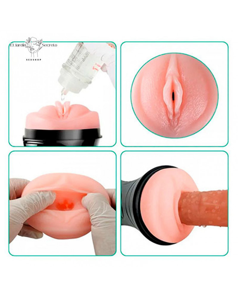 Masturbador realista para pene forma Vagina Hands Free The Champion 8 masturbador realista para pene forma vagina hands free the champion