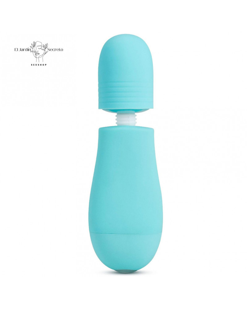 Mini Vibrador Cabezas intercambiables Petite Massage Wand Blue Blush 8 mini vibrador cabezas intercambiables petite massage wand blue blush