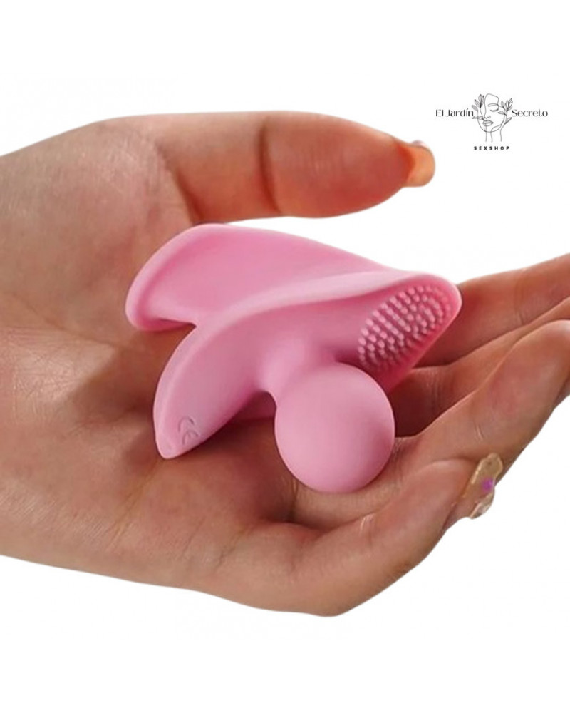 mini vibrador para estimular tu clitoris y punto g silicon rosa
