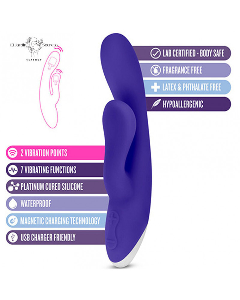 Vibrador 18cm Flexible para Punto G y Clítoris Trix Midnight Blush 8 vibrador 18cm flexible para punto g y clitoris trix midnight blush