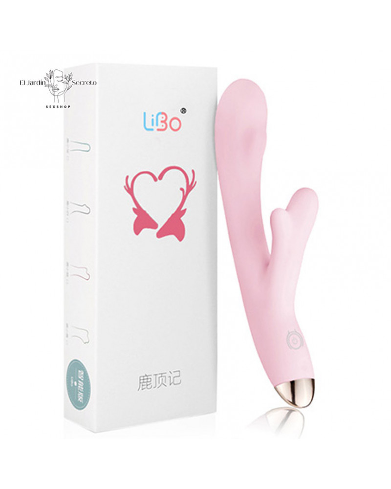 vibrador 22cm vibrador punto g y clitoris libo pink magic vibrator b