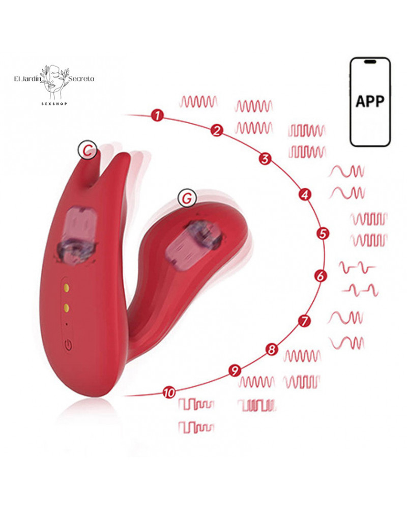 Vibrador Clítoris y Punto G con APP Umi Magic Motion 8 vibrador clitoris y punto g con app umi magic motion
