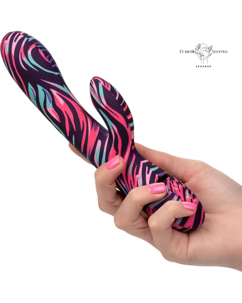 Vibrador Multicolor Para Punto g y Clítoris Ménage à Moi Dual Wand 8 vibrador multicolor para punto g y clitoris menage a moi dual wand