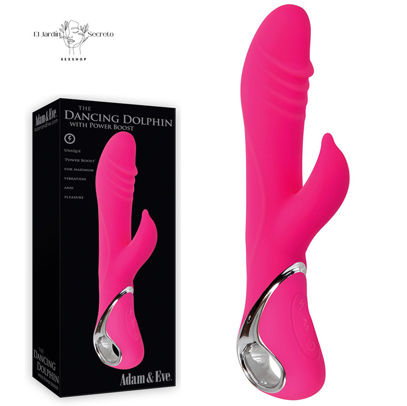Vibrador 23cm Conejito rosa Punto g y Clítoris Dancing Dolphin Adam & Eve 1 Vibrador 23cm Conejito rosa Punto g y Clítoris Dancing Dolphin Adam & Eve