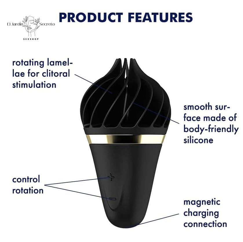 Vibrador Tipo Helado para Clítoris Sweet Temptation Black Satisfyer 4 Vibrador Tipo Helado para Clítoris Sweet Temptation Black Satisfyer