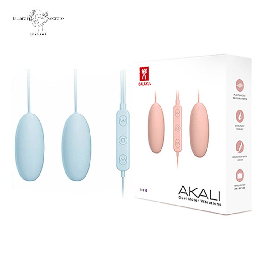Doble Bala Vibrador Para Clítoris Pezones Akali Bullet Vibrator Blue Galaku