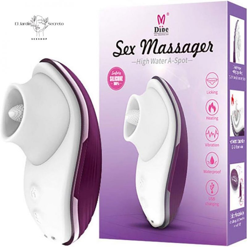 Succionador Vibrador para Clítoris Sexo Oral Lengua Stimulator Dibe