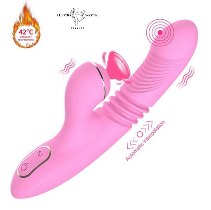 Vibrador Punto G y Succionador de Clítoris Retráctil Efecto Calor Olivia Dibe 4 Vibrador Punto G y Succionador de Clítoris Retráctil Efecto Calor Olivia Dibe