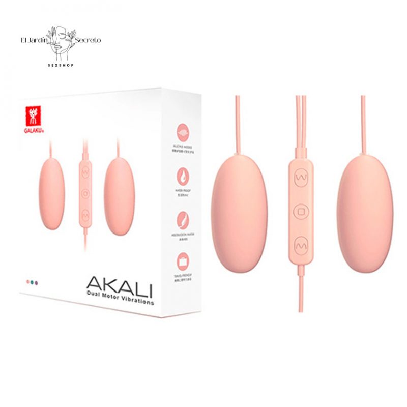 Bala Doble con Vibración Para Clítoris Akali Round Bullet Vibrator Flesh Galaku