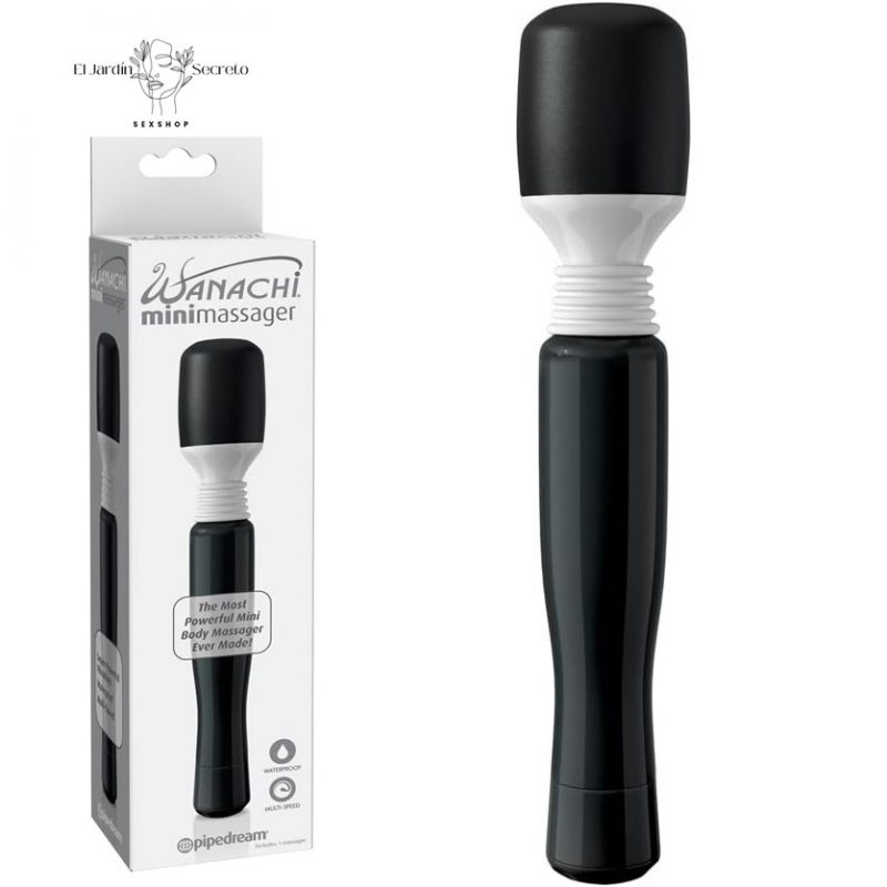 Wanachi 21cm Vibrador Flexible Clítoris Vagina Mini Black Pipedream