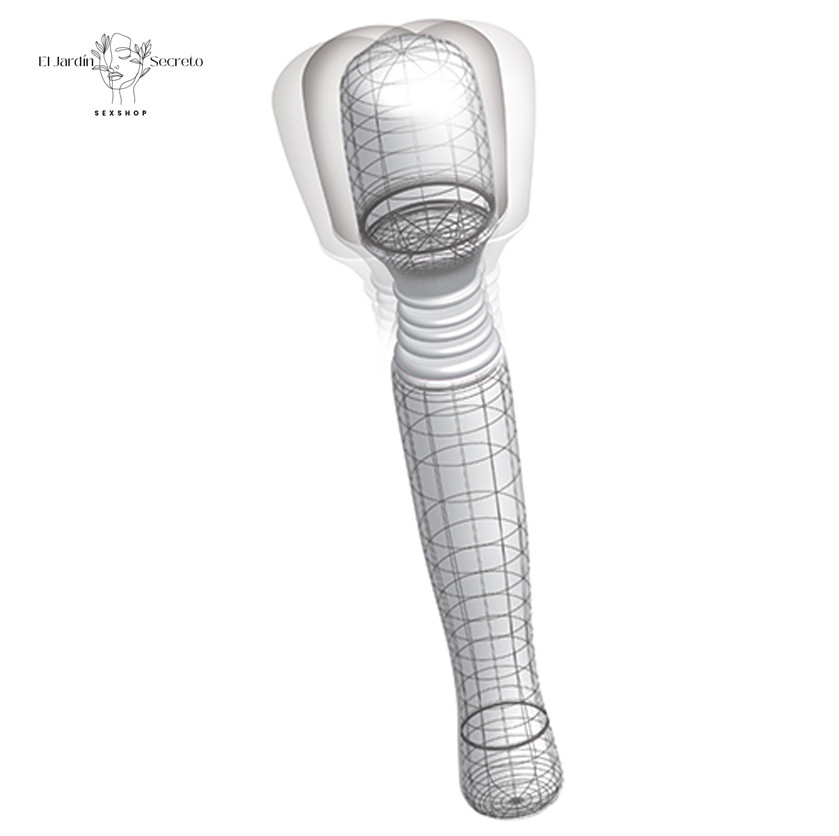 Wanachi 21cm Vibrador Flexible Clítoris Vagina White Pipedream