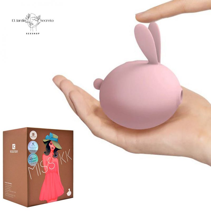 Succionador y Vibrador para Clítoris Conejito Rosa Miss KK Pink