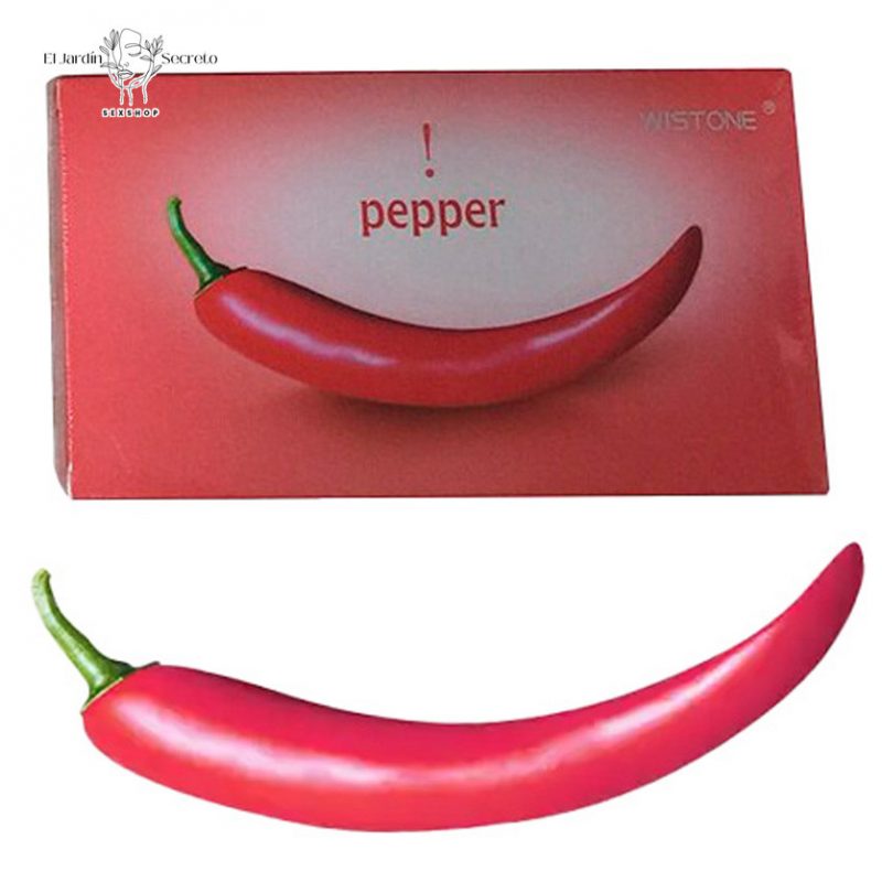 Vibrador Sexo Anal Vaginal 16cm Pepper Vegetables Sexy Cucumber