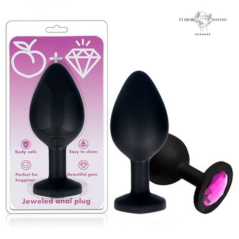 Plug Anal de Silicon 8cm Sexo Anal Medium Silicón Anal Plug