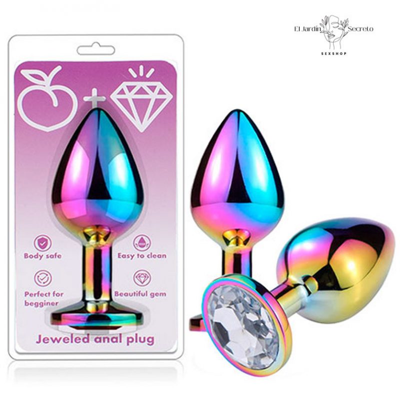 Plug Anal de Metal 7cm Cristal Small Chromatic Anal Plug