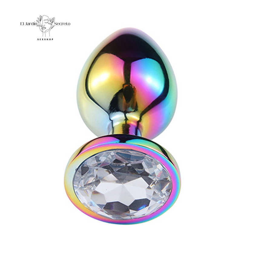Plug Anal de Metal 7cm Cristal Small Chromatic Anal Plug 3 Plug Anal de Metal 7cm Cristal Small Chromatic Anal Plug