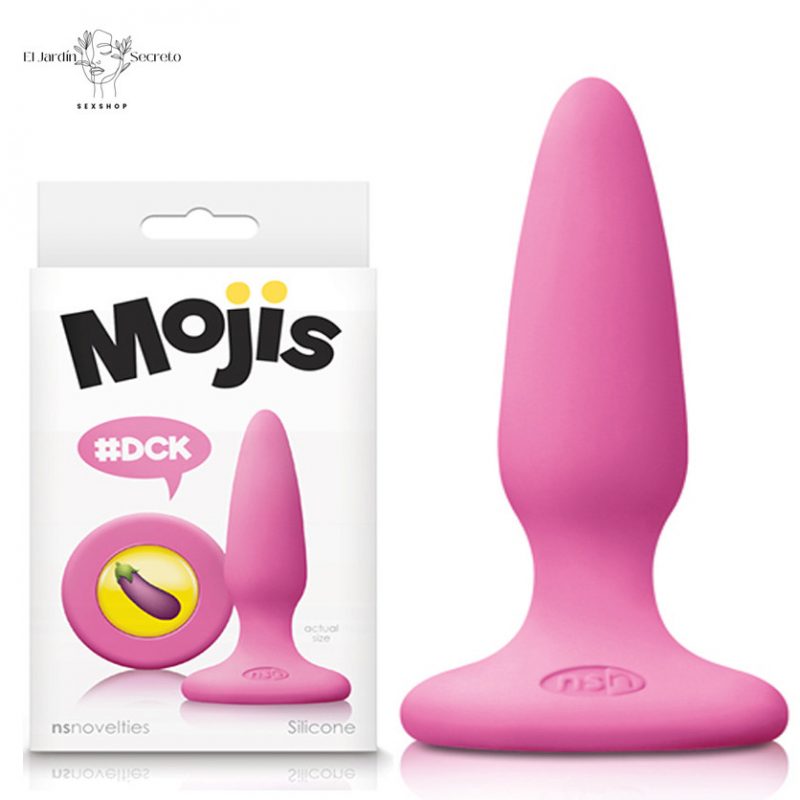 Plug anal 8cm Silicón #DCK Rosa NS Novelties Mojis Emojicon