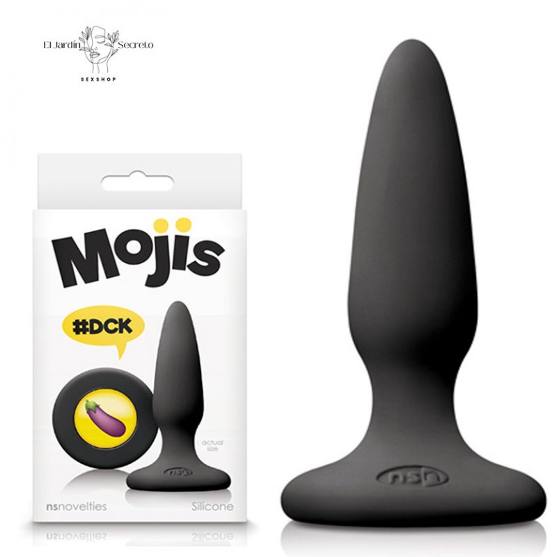 Plug anal 8cm Silicón DCK Negro NS Novelties Mojis Emojicon