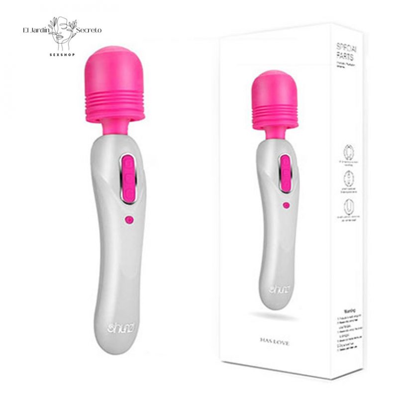 Vibrador 23cm varita cabeza flexible para estimulación de clítoris