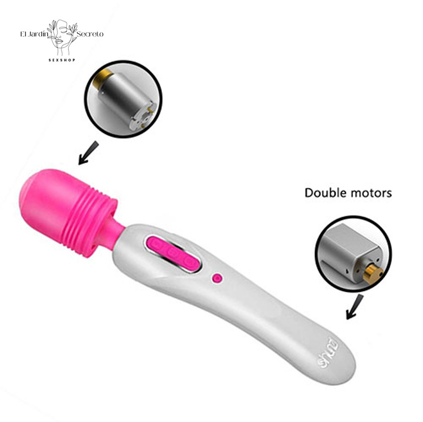 Vibrador 23cm varita cabeza flexible para estimulación de clítoris 4 Vibrador 23cm varita cabeza flexible para estimulación de clítoris